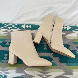 Women's Ankle Boots Cream